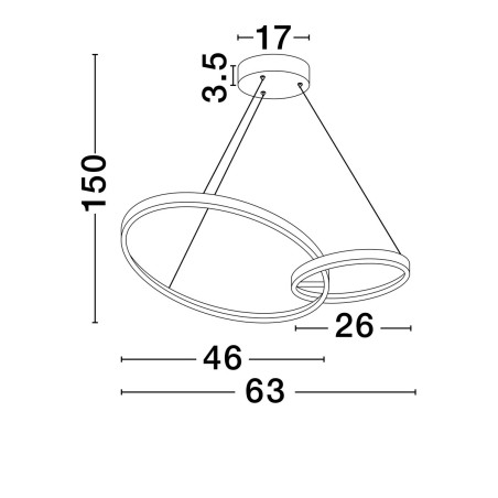 Lampa wisząca CHULUMANI LE44820 Luces Exclusivas