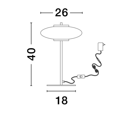 Lampa stołowa HUACARAJE LE44831 Luces Exclusivas