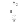 Lampa wisząca HUALMAY LE44832 Luces Exclusivas