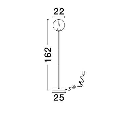 Lampa podłogowa HUALMAY LE44835 Luces Exclusivas