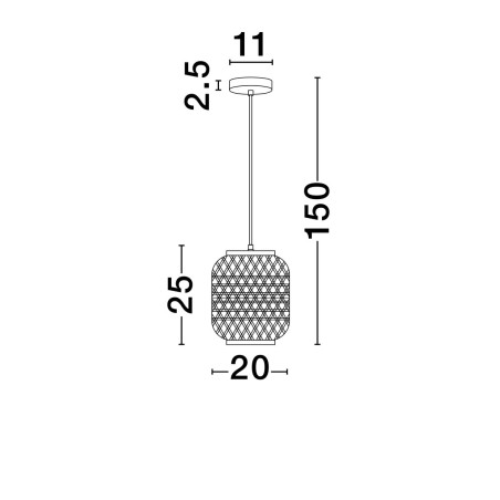 Lampa wisząca POMALCA LE44860 Luces Exclusivas