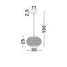 Lampa wisząca REQUENA LE44861 Luces Exclusivas