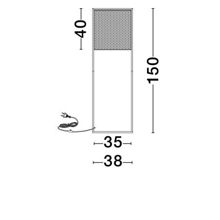 Lampa podłogowa SECHURA LE44864 Luces Exclusivas