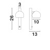 Lampa ścienna, reflektorek FRONTERA LE44940 Luces Exclusivas