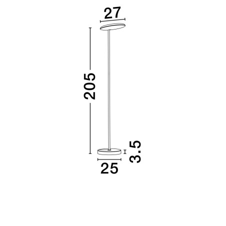 Lampa podłogowa TRUNCADO LE44951 Luces Exclusivas