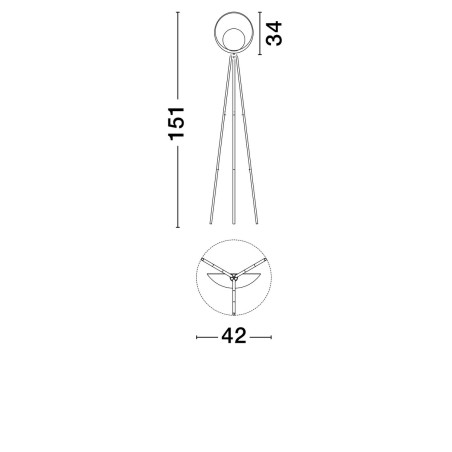 Lampa podłogowa CATIAMAR LE44958 Luces Exclusivas