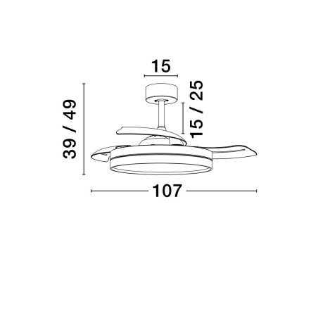 Lampa sufitowa CARANAVI LE44969 Luces Exclusivas