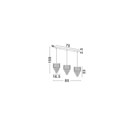 Lampa wisząca PELAVRO LE45106 Luces Exclusivas