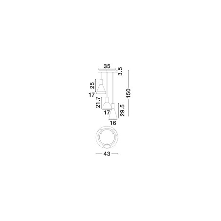 Lampa wisząca SARDUNO LE45138 Luces Exclusivas