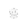 Lampa wisząca SARDUNO LE45140 Luces Exclusivas