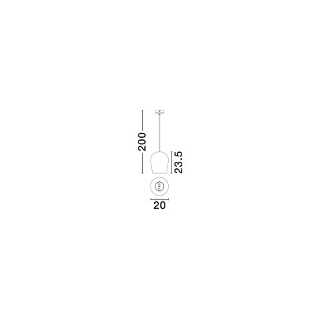 Lampa wisząca PLONZIE LE45288 Luces Exclusivas