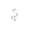 Lampa wisząca ZORTINA LE45350 Luces Exclusivas