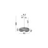 Lampa wisząca NULVERO LE45365 Luces Exclusivas