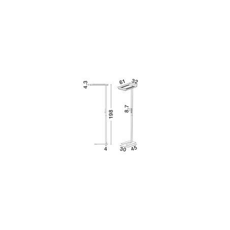 Lampa podłogowa CENZIRA LE45413 Luces Exclusivas
