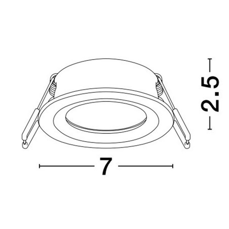 Oczko podtynkowe BOSCONIA LE61613 Luces Exclusivas