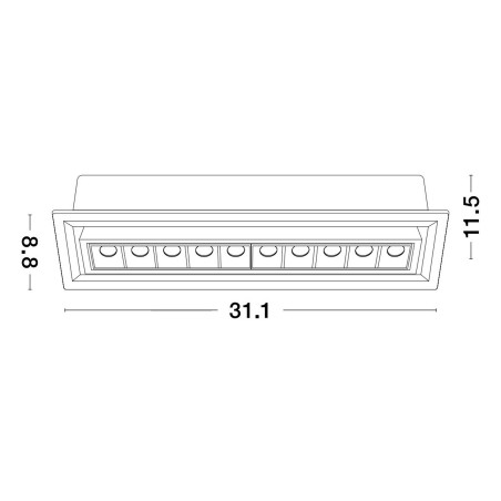 Oczko podtynkowe MURELIA LE65130 Luces Exclusivas