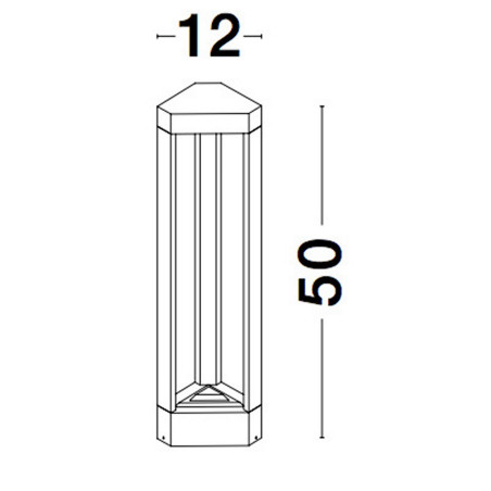 Lampa zewnętrzna stojąca AGUACHICA LE71543 Luces Exclusivas