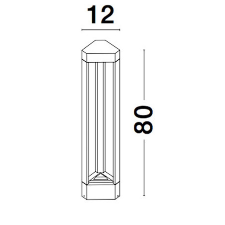 Lampa zewnętrzna stojąca AGUACHICA LE71544 Luces Exclusivas