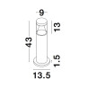 Lampa zewnętrzna stojąca SALSIPUEDES LE73507 Luces Exclusivas
