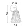Lampa zewnętrzna ścienna ACEVES LE73512 Luces Exclusivas