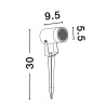 Lampa zewnętrzna stojąca ACUCHA BASE LE73534 Luces Exclusivas