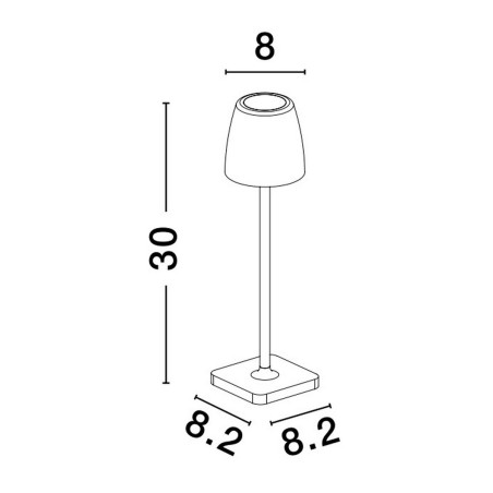 Lampa zewnętrzna przenośna AGUITA LE73548 Luces Exclusivas