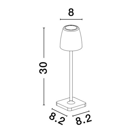 Lampa zewnętrzna przenośna AGUITA LE73549 Luces Exclusivas