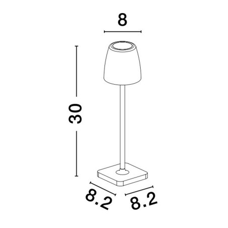 Lampa zewnętrzna przenośna AGUITA LE73550 Luces Exclusivas