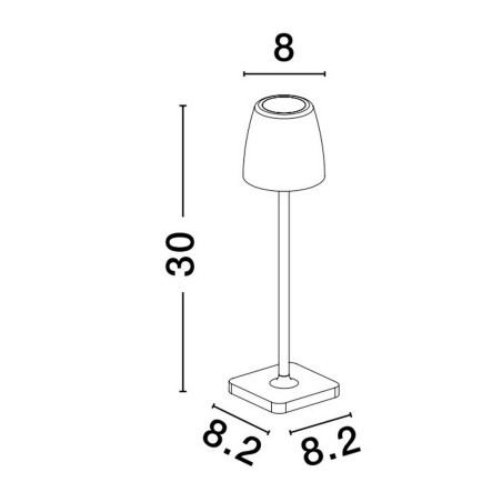 Lampa zewnętrzna przenośna AGUITA LE73551 Luces Exclusivas