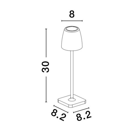Lampa zewnętrzna przenośna AGUITA LE73552 Luces Exclusivas