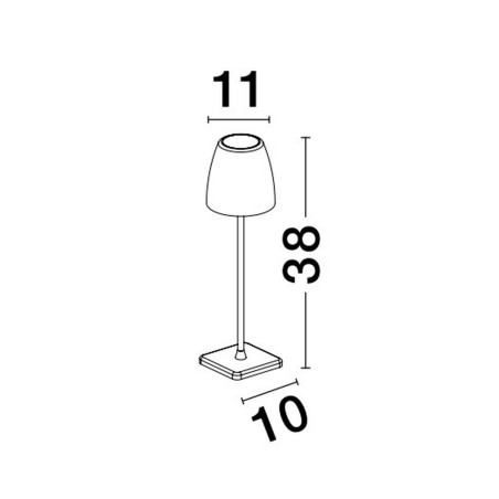 Lampa zewnętrzna przenośna AGUITA LE73553 Luces Exclusivas