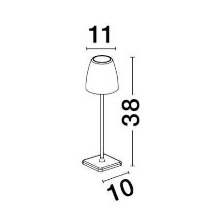 Lampa zewnętrzna przenośna AGUITA LE73554 Luces Exclusivas