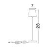 Lampa zewnętrzna przenośna TERCERO LE73658 Luces Exclusivas