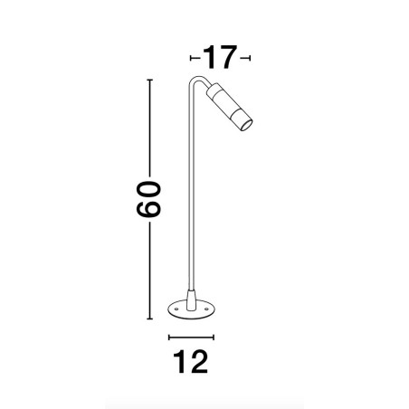 Lampa zewnętrzna stojąca MOMPOS LE73698 Luces Exclusivas