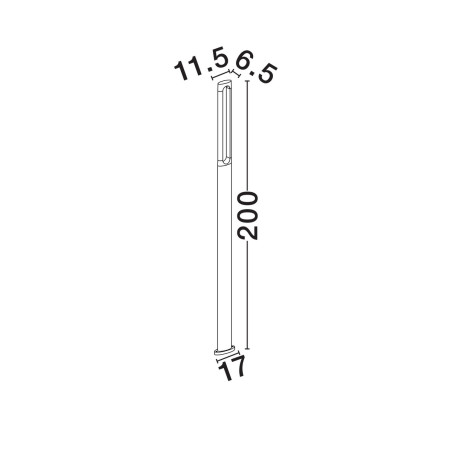 Lampa zewnętrzna stojąca LUNQUERA LE75102 Luces Exclusivas