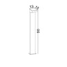 Lampa zewnętrzna stojąca CALMARE LE75121 Luces Exclusivas