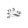 Lampa zewnętrzna ścienna solarna DIVANTA LE75122 Luces Exclusivas