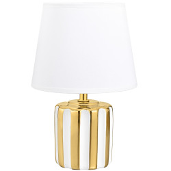 NOWOŚĆ HS9143-GD LAMPA STOŁOWA BIAŁO-ZŁOTA/WHITE-GOLD ZUMA LINE
