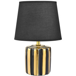 NOWOŚĆ HS9143-BL LAMPA STOŁOWA CZARNO-ZŁOTA/BLACK-GOLD ZUMA LINE