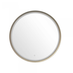 NOWOŚĆ 3177A LUSTRO LED 80X80 CM ZŁOTY/GOLD ZUMA LINE