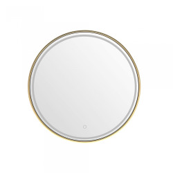 NOWOŚĆ 3117 LUSTRO LED 80X80 CM ZŁOTY/GOLD ZUMA LINE