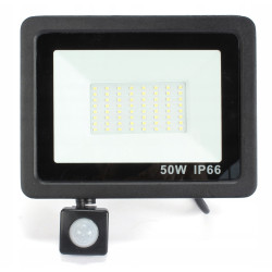 Naświetlacz LED 50W z czujnikiem ruchu barwa biała neutralna DomenoLED