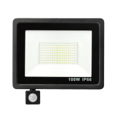 Naświetlacz LED 100W z czujnikiem ruchu barwa biała neutralna DomenoLED