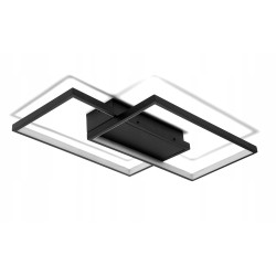 Lampa Dekoracyjna LED kolor czarny Modern 48W + Pilot DL-A02 DomenoLED