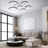 LAMPA DEKORACYJNA SUFIT 194W CZARNA + Pilot DL-F04 GIRONA DomenoLED