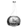 Lampa Szklana Stalowy krople wody 50cm DomenoLED