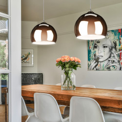 Lampa wisząca E27 złota HY-2701 DomenoLED