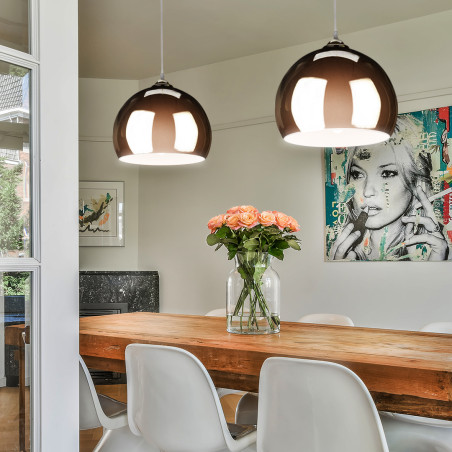 Lampa wisząca E27 złota HY-2701 DomenoLED