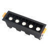 Lampa liniowa Led podtynkowa 10W 4000K czarna JDL-5T DomenoLED