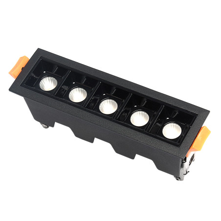 Lampa liniowa Led podtynkowa 10W 3000K czarna JDL-5T DomenoLED